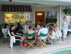 Group shot on the patio