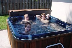 Fun in the hottub