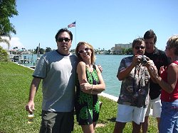 Russ & Laura with Dad, Mark & Kristin 